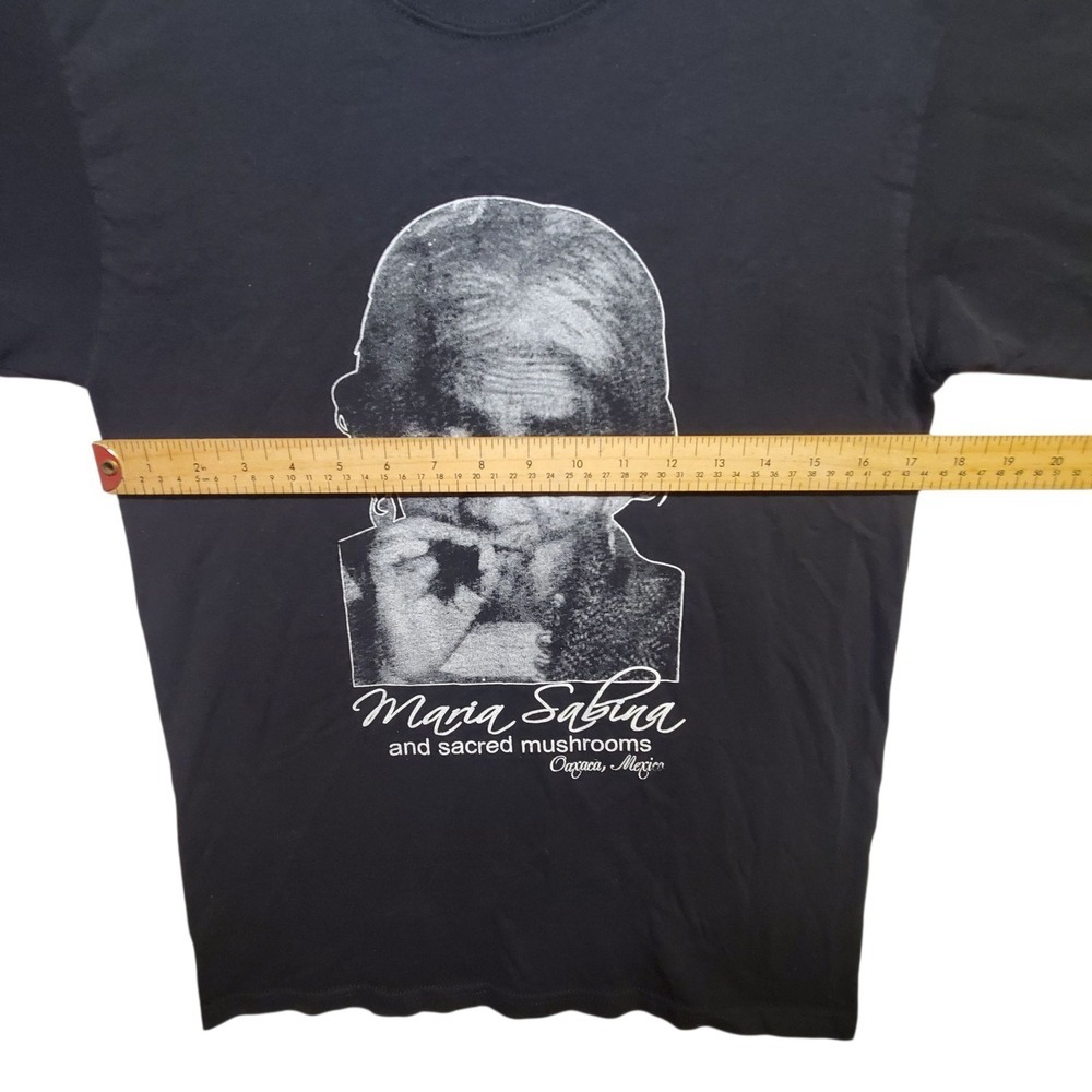 Maria Sabina Sacred Mushrooms Oaxaca Mexico Graphic T Shirt Mens Small Tee - Picture 5 of 8